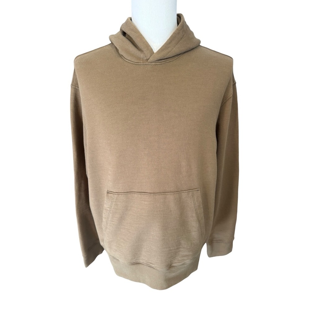 AG Adriano Goldschmied Mens Brown Cotton Blend Pullover Hoodie Size M USA Made